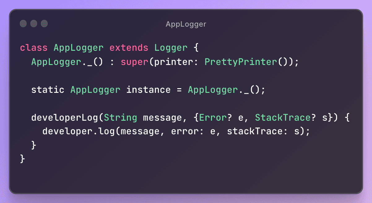 Understand logging | flutter